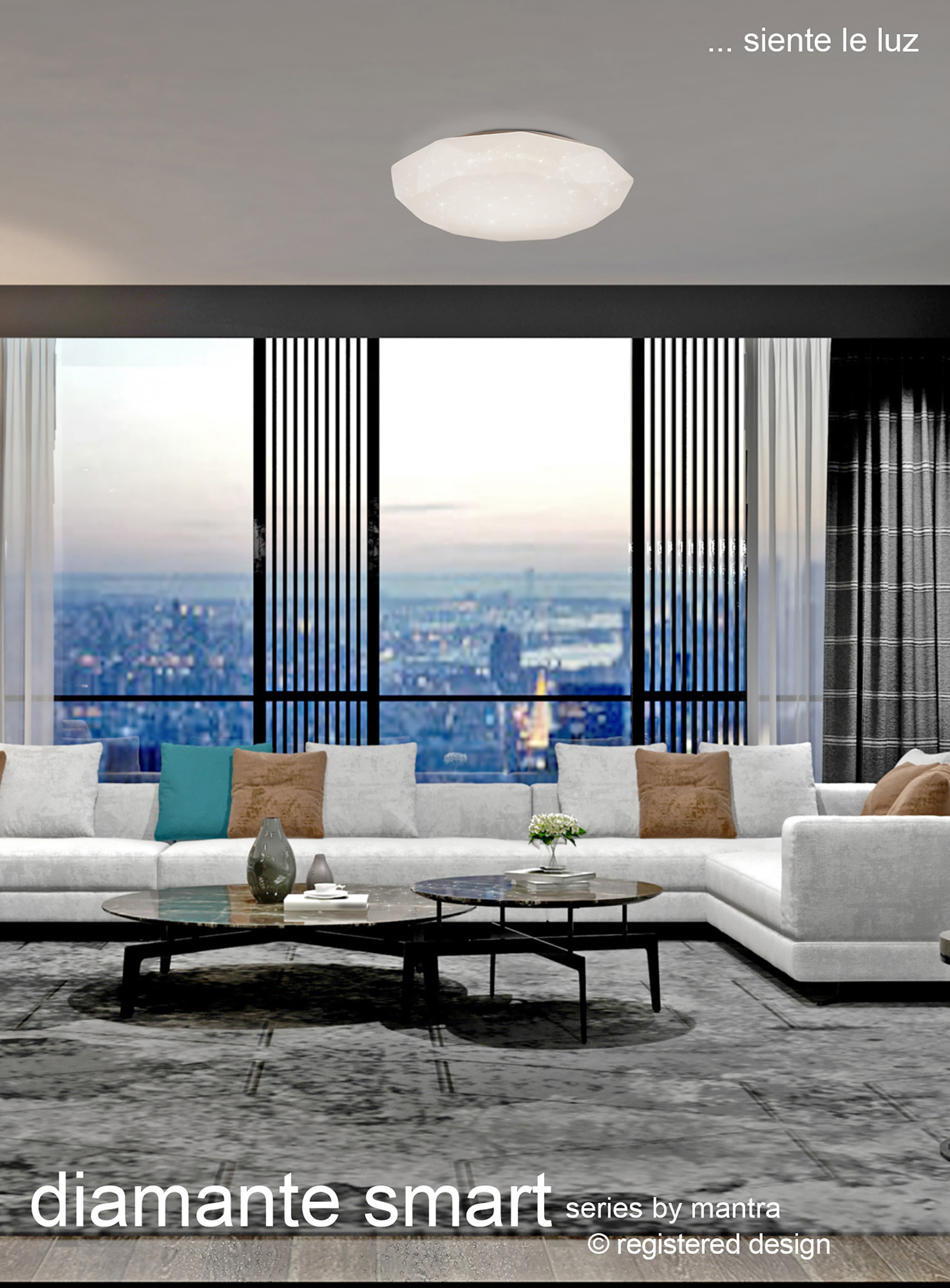 Diamante Smart Ceiling Lights Mantra Fusion Flush Fittings Diamante Smart Ceiling Lights Mantra Fusion Flush Fittings